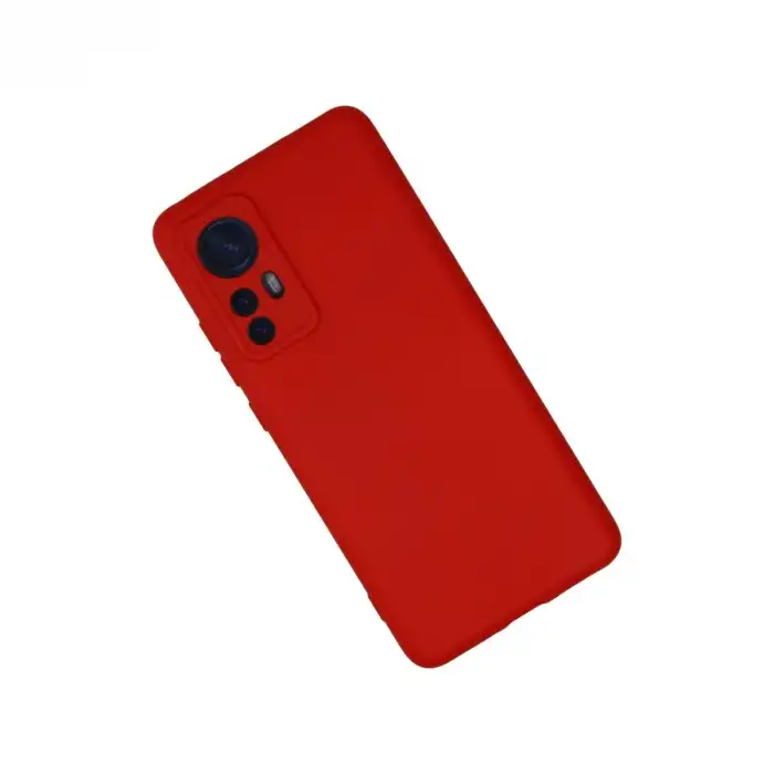 Xiaomi Mi 12 Kılıf Nano İçi Kadife Silikon - Kırmızı