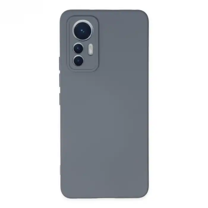 Xiaomi Mi 12 Lite Kılıf Nano İçi Kadife Silikon - Gri
