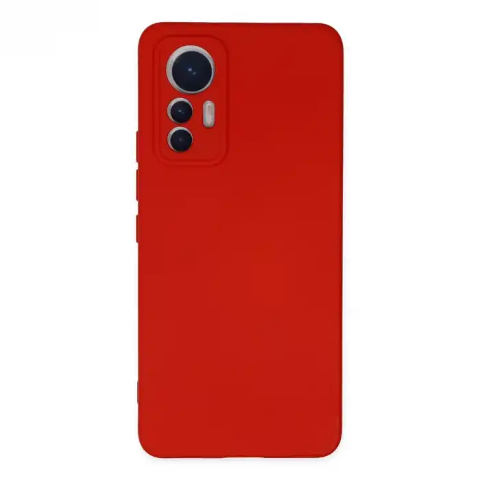 Xiaomi Mi 12 Lite Kılıf Nano İçi Kadife Silikon - Kırmızı