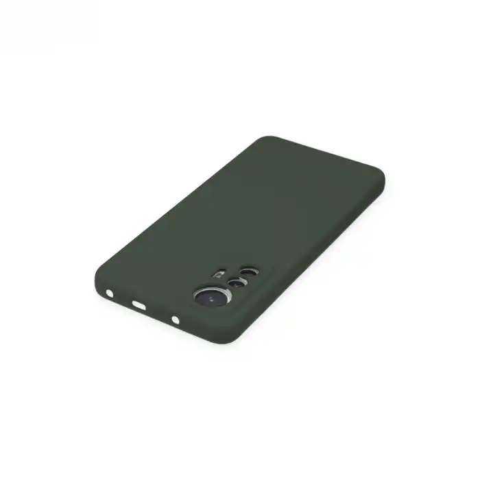 Xiaomi Mi 12 Lite Kılıf Nano İçi Kadife Silikon - Koyu Yeşil