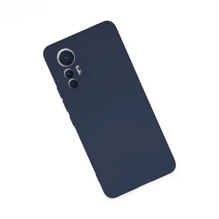 Xiaomi Mi 12 Lite Kılıf Nano İçi Kadife Silikon - Lacivert