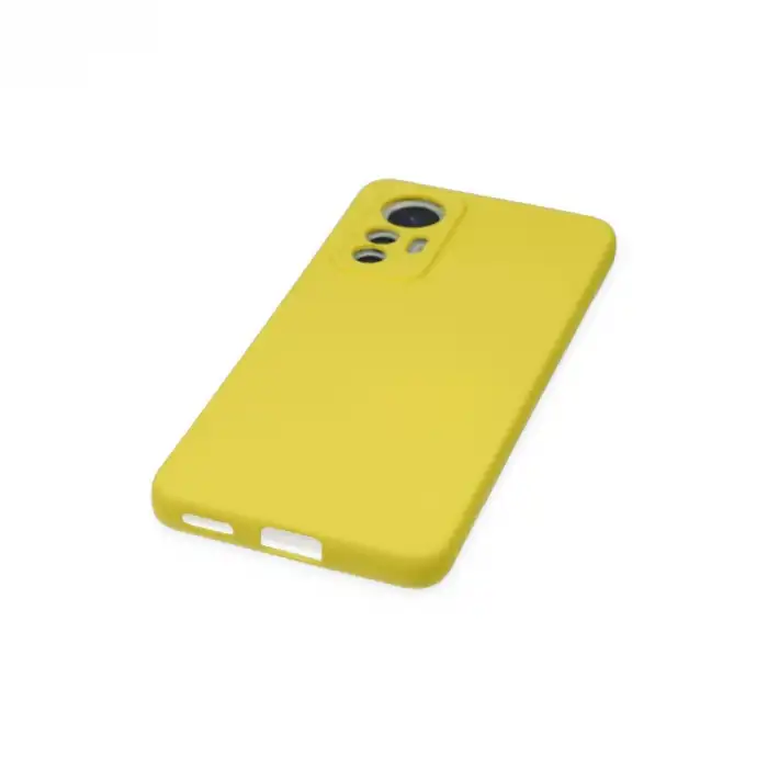 Xiaomi Mi 12 Lite Kılıf Nano İçi Kadife Silikon - Sarı