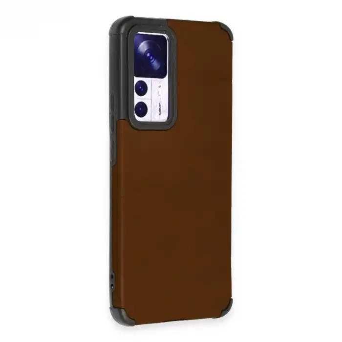 Xiaomi Mi 12t Kılıf Loop Deri Silikon - Kahverengi