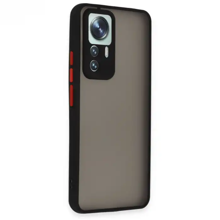 Xiaomi Mi 12t Pro Kılıf Montreal Silikon Kapak - Siyah