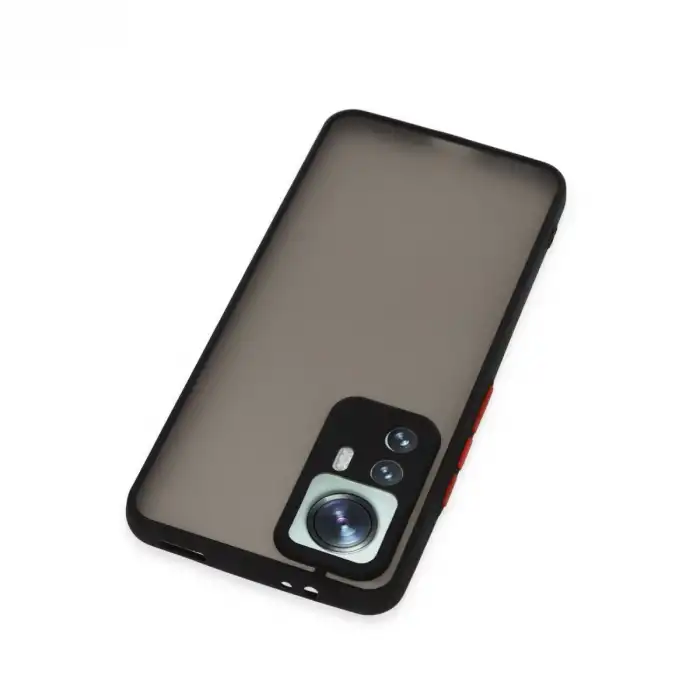 Xiaomi Mi 12t Pro Kılıf Montreal Silikon Kapak - Siyah