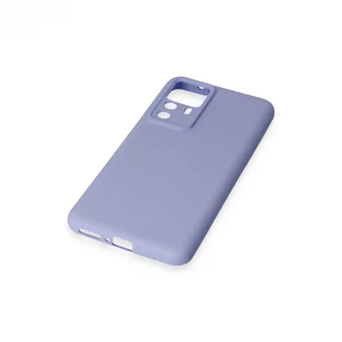Xiaomi Mi 12t Pro Kılıf Nano İçi Kadife Silikon - Lila