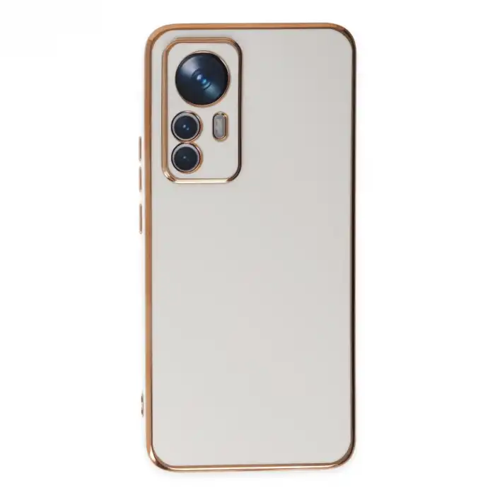 Xiaomi Mi 12t Pro Kılıf Volet Silikon - Beyaz