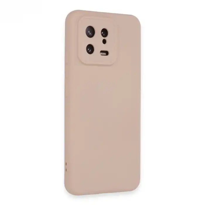Xiaomi Mi 13 Kılıf Nano İçi Kadife Silikon - Pudra