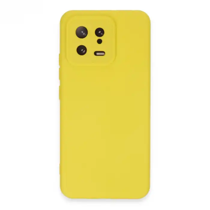 Xiaomi Mi 13 Kılıf Nano İçi Kadife Silikon - Sarı