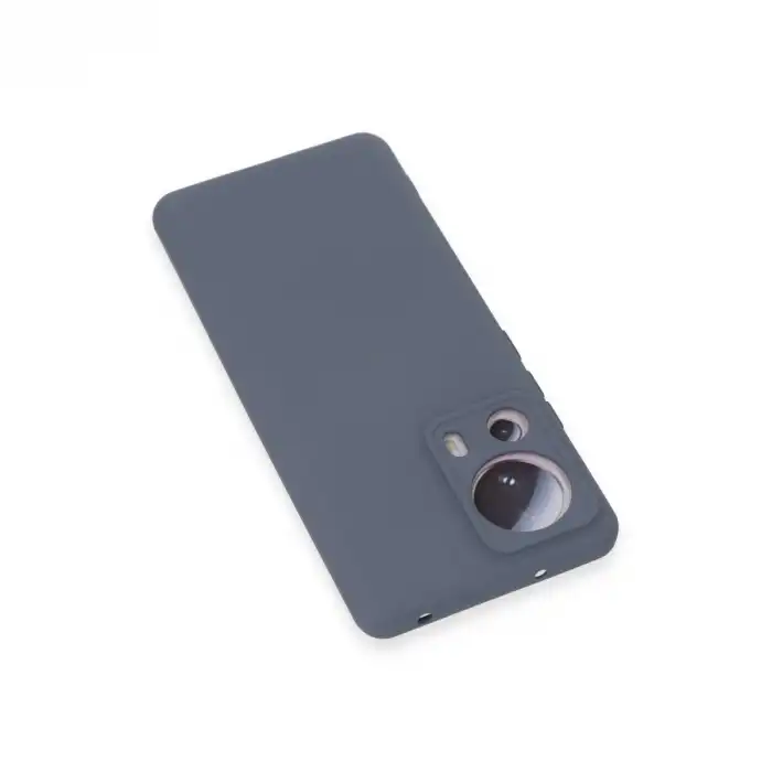 Xiaomi Mi 13 Lite Kılıf Nano İçi Kadife Silikon - Gri