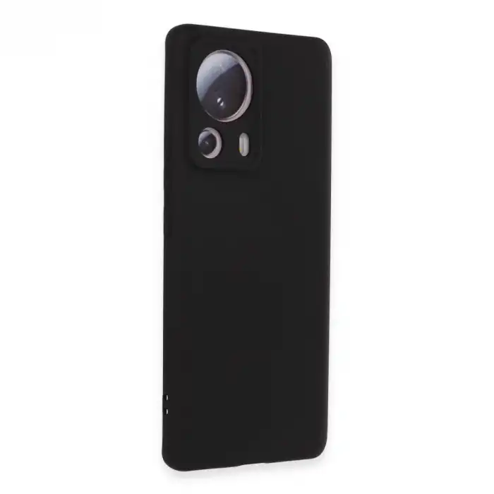 Xiaomi Mi 13 Lite Kılıf Nano İçi Kadife Silikon - Siyah