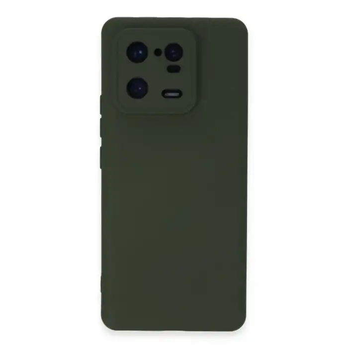 Xiaomi Mi 13 Pro Kılıf Nano İçi Kadife Silikon - Koyu Yeşil