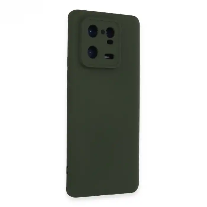 Xiaomi Mi 13 Pro Kılıf Nano İçi Kadife Silikon - Koyu Yeşil