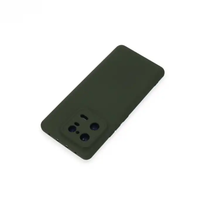 Xiaomi Mi 13 Pro Kılıf Nano İçi Kadife Silikon - Koyu Yeşil