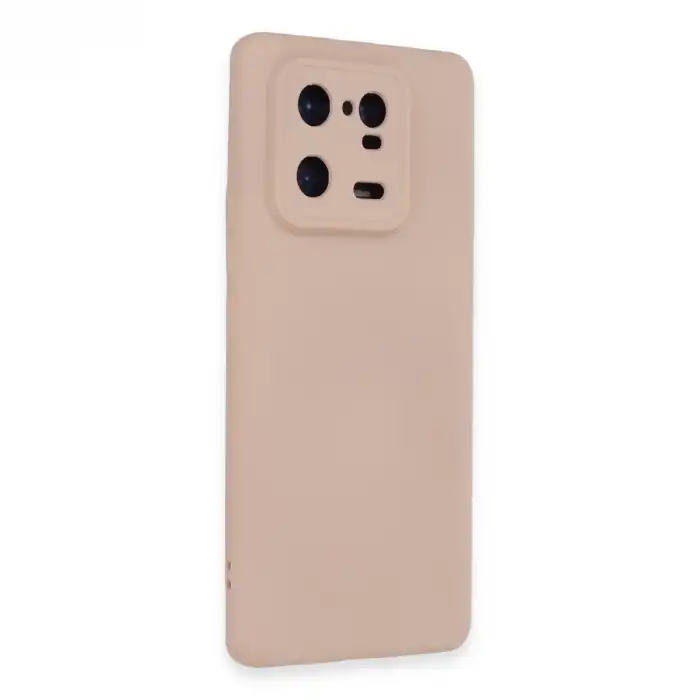 Xiaomi Mi 13 Pro Kılıf Nano İçi Kadife Silikon - Pudra