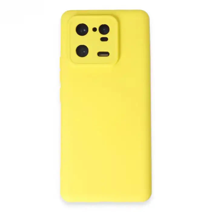 Xiaomi Mi 13 Pro Kılıf Nano İçi Kadife Silikon - Sarı