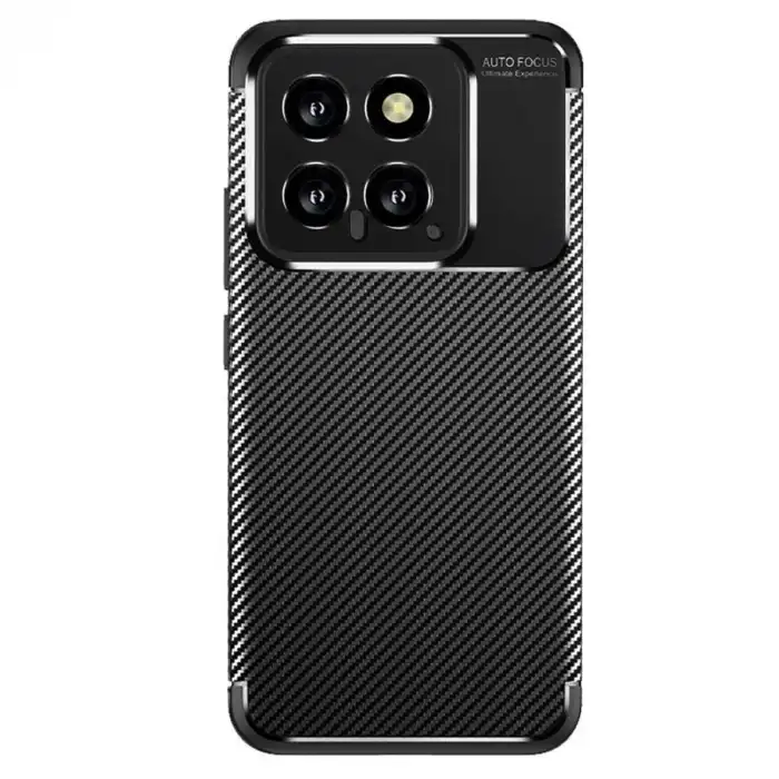 Xiaomi Mi 14t Kılıf Auto Focus Karbon Kapak - Siyah