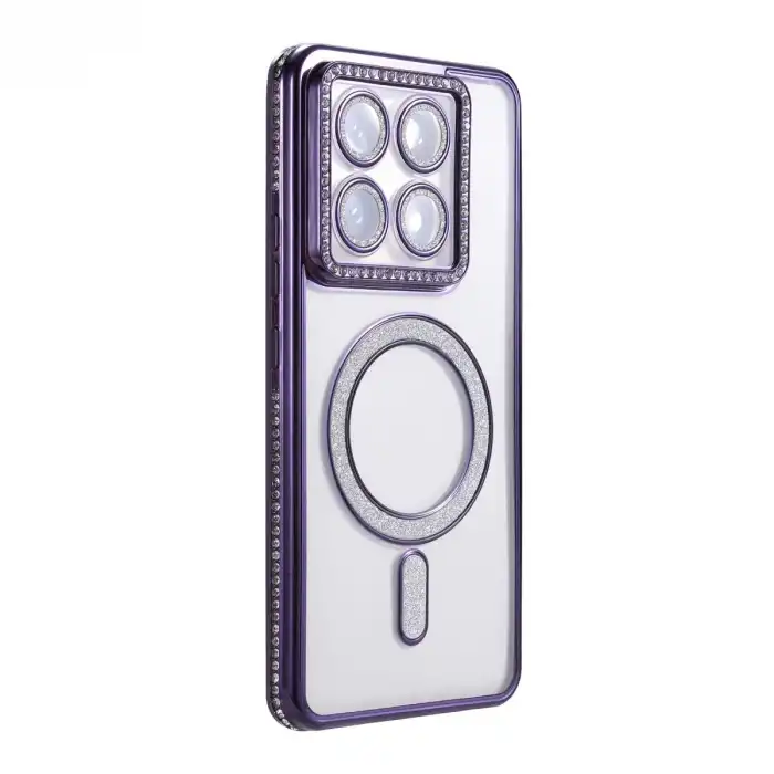 Xiaomi Mi 14t Pro Joke Simli Magneticsafe Kılıf - Derin Mor