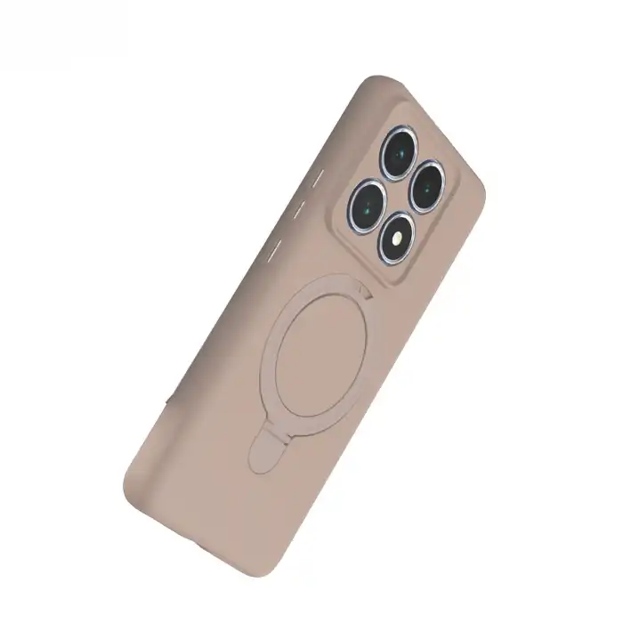 Xiaomi Mi 14t Pro Regal Magsafe Standlı Kapak - Çöl Titanyum