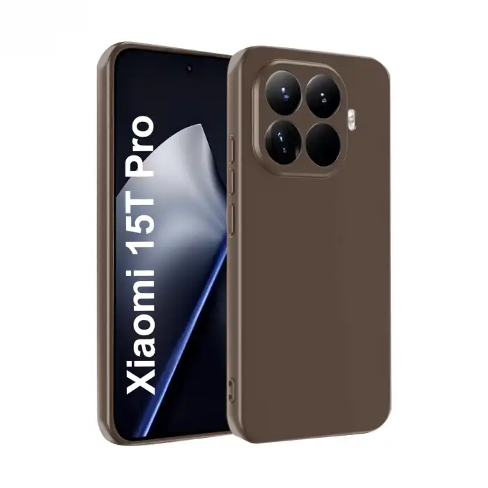 Xiaomi Mi 15t Pro First Silikon - Kahverengi