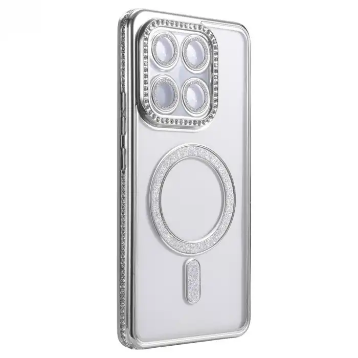 Xiaomi Mi 15t Pro Joke Simli Magneticsafe Kılıf - Gümüş