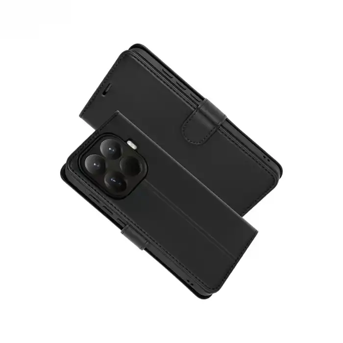 Xiaomi Mi 15t Pro Trend S Plus Kapaklı Kılıf - Siyah