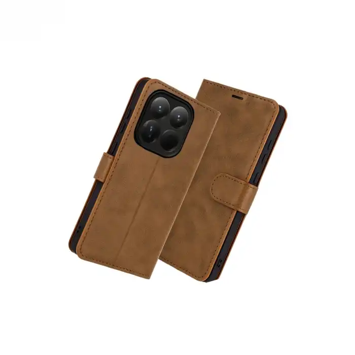 Xiaomi Mi 15t Trend S Plus Kapaklı Kılıf - Taba