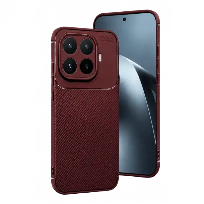 Xiaomi Mi 17t Pro Auto Focus Karbon Kapak - Bordo