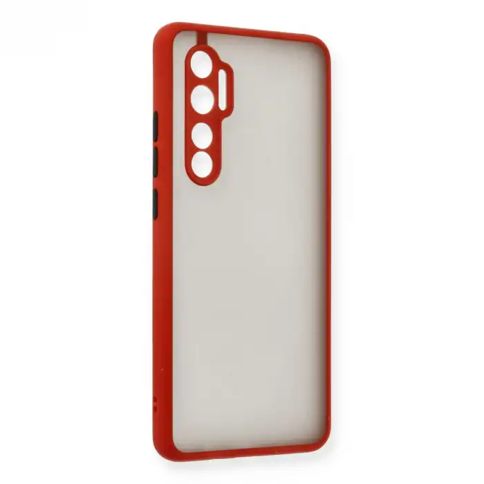 Xiaomi Mi Note 10 Lite Kılıf Montreal Silikon Kapak - Kırmızı