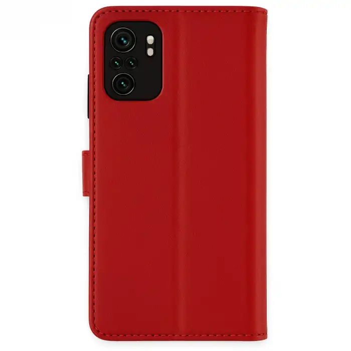 Xiaomi Mi Note 10 Trend S Plus Kapaklı Kılıf - Kırmızı