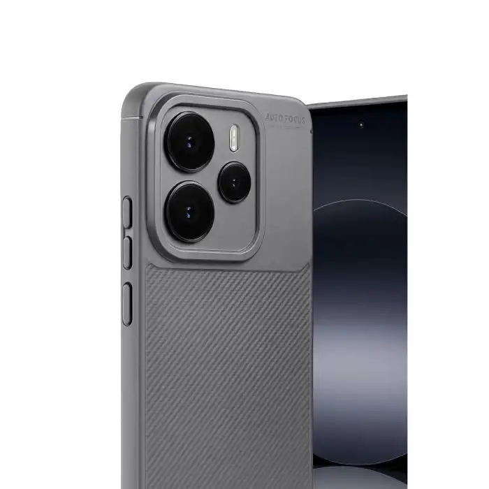 Xiaomi Note 14 5g Auto Focus Karbon Kapak - Gri