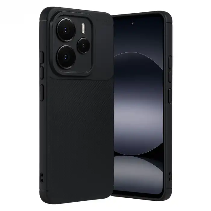 Xiaomi Note 14 5g Auto Focus Karbon Kapak - Siyah