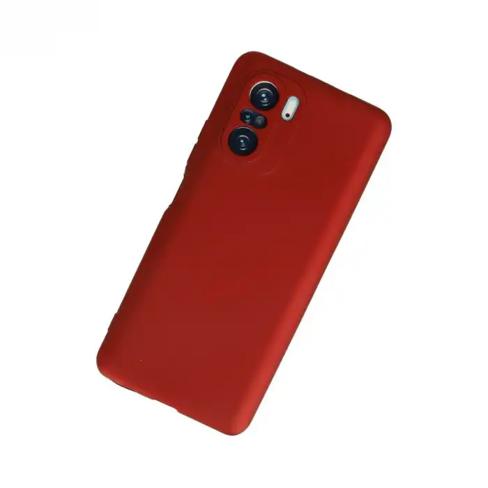Xiaomi Poco F3 Kılıf First Silikon - Kırmızı