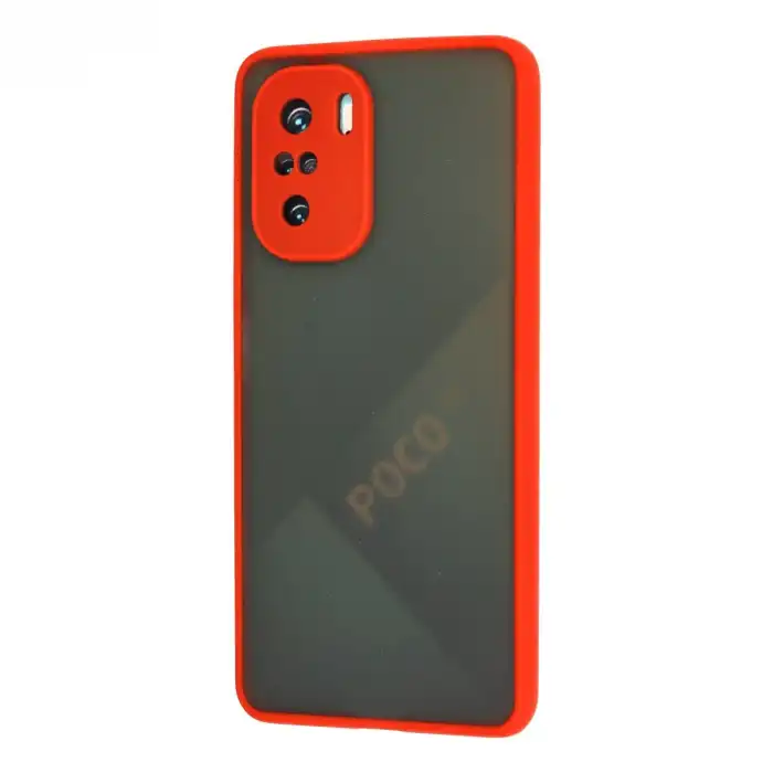 Xiaomi Poco F3 Kılıf Montreal Silikon Kapak - Kırmızı