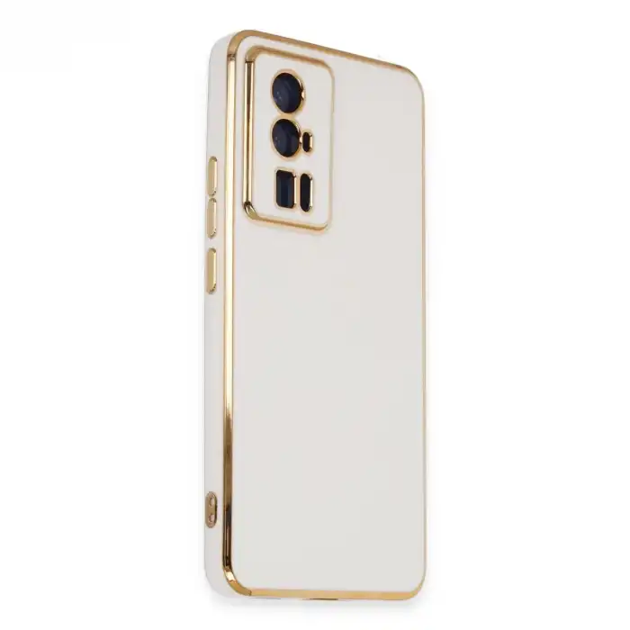 Xiaomi Poco F5 Pro Kılıf Volet Silikon - Beyaz