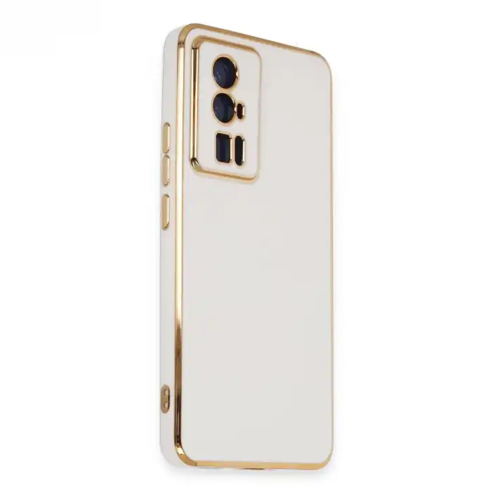 Xiaomi Poco F5 Pro Kılıf Volet Silikon - Beyaz