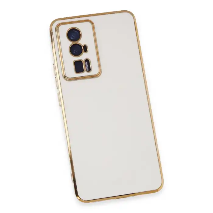 Xiaomi Poco F5 Pro Kılıf Volet Silikon - Beyaz