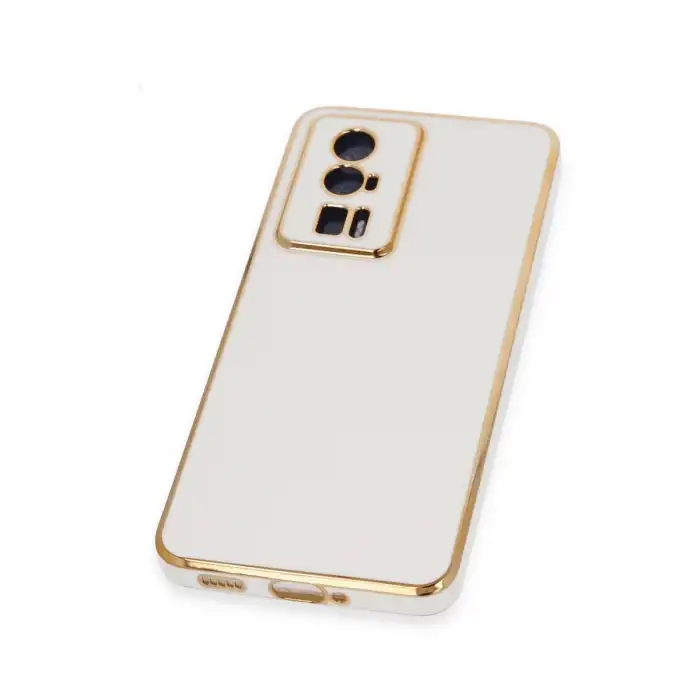 Xiaomi Poco F5 Pro Kılıf Volet Silikon - Beyaz