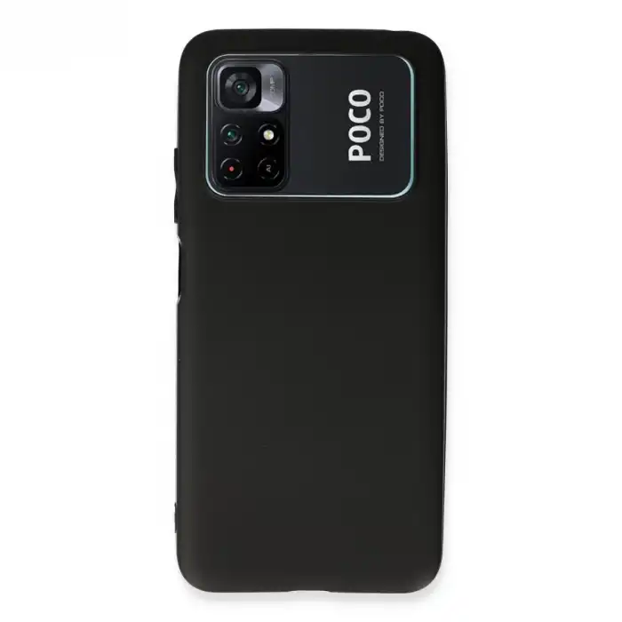Xiaomi Poco M4 Pro 4g Kılıf First Silikon - Siyah