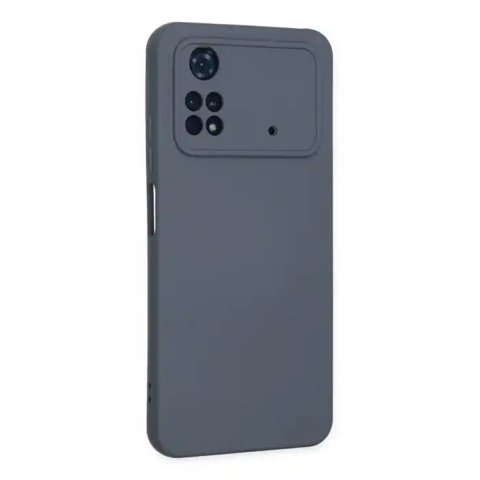 Xiaomi Poco M4 Pro 4g Kılıf Nano İçi Kadife Silikon - Gri
