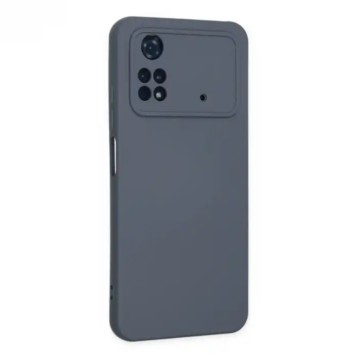 Xiaomi Poco M4 Pro 4g Kılıf Nano İçi Kadife Silikon - Gri