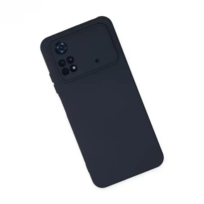 Xiaomi Poco M4 Pro 4g Kılıf Nano İçi Kadife Silikon - Lacivert