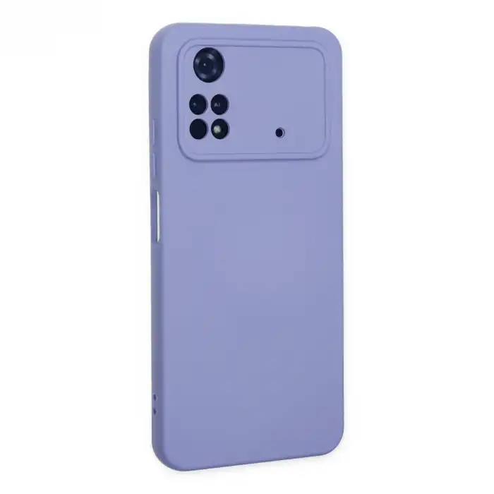 Xiaomi Poco M4 Pro 4g Kılıf Nano İçi Kadife Silikon - Lila