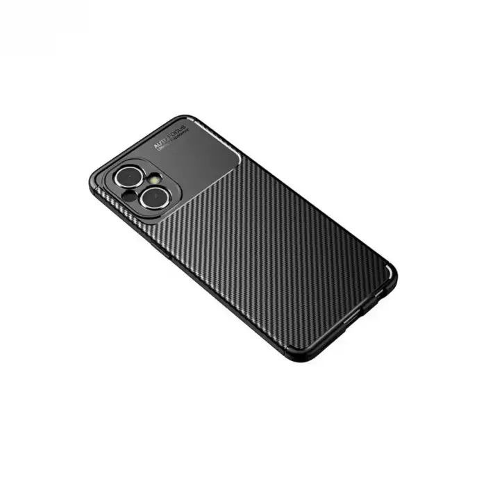 Xiaomi Poco M5 Kılıf Auto Focus Karbon Kapak - Siyah