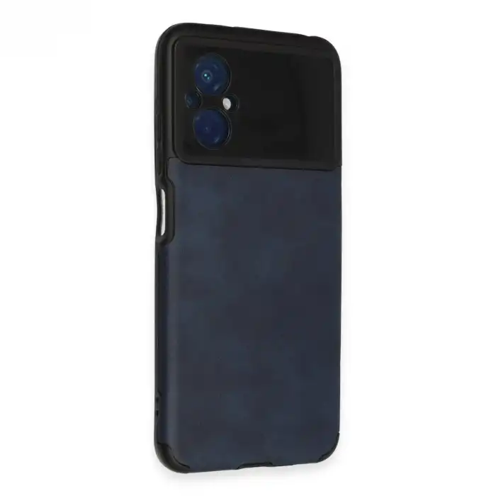 Xiaomi Poco M5 Kılıf Loop Deri Silikon - Lacivert