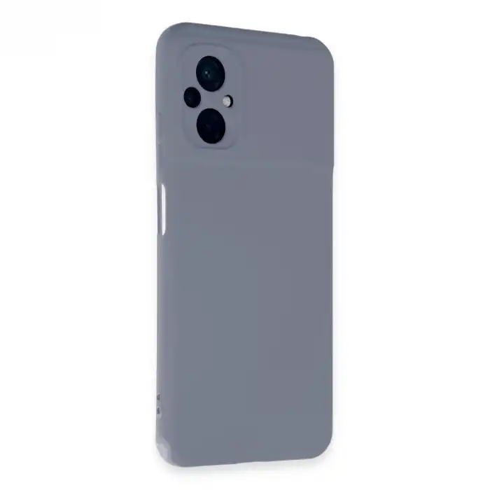 Xiaomi Poco M5 Kılıf Nano İçi Kadife Silikon - Gri