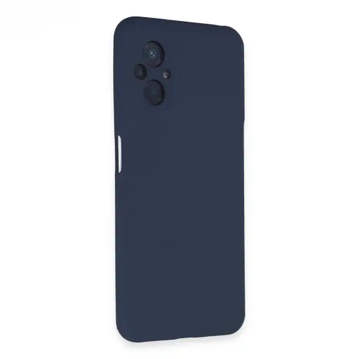 Xiaomi Poco M5 Kılıf Nano İçi Kadife Silikon - Lacivert