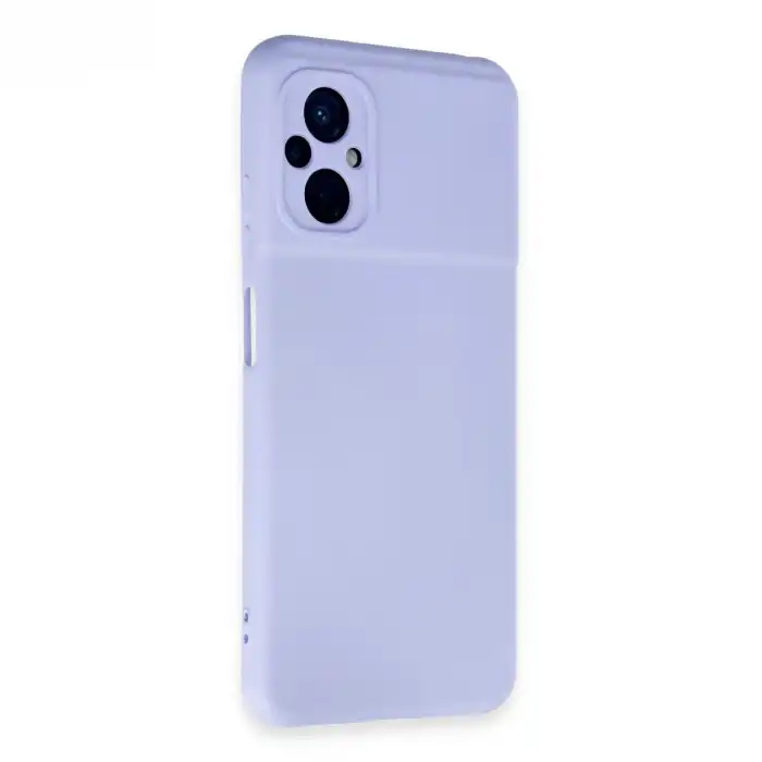 Xiaomi Poco M5 Kılıf Nano İçi Kadife Silikon - Lila