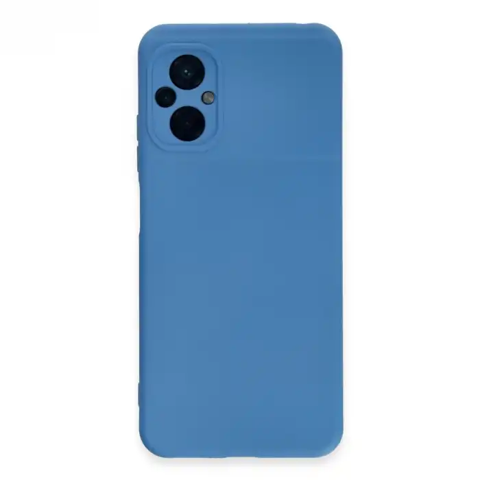 Xiaomi Poco M5 Kılıf Nano İçi Kadife Silikon - Mavi