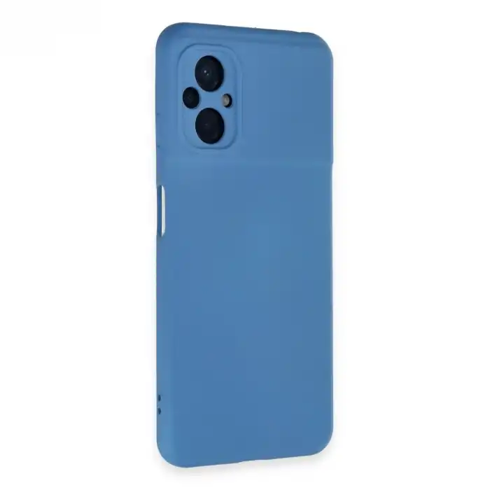 Xiaomi Poco M5 Kılıf Nano İçi Kadife Silikon - Mavi